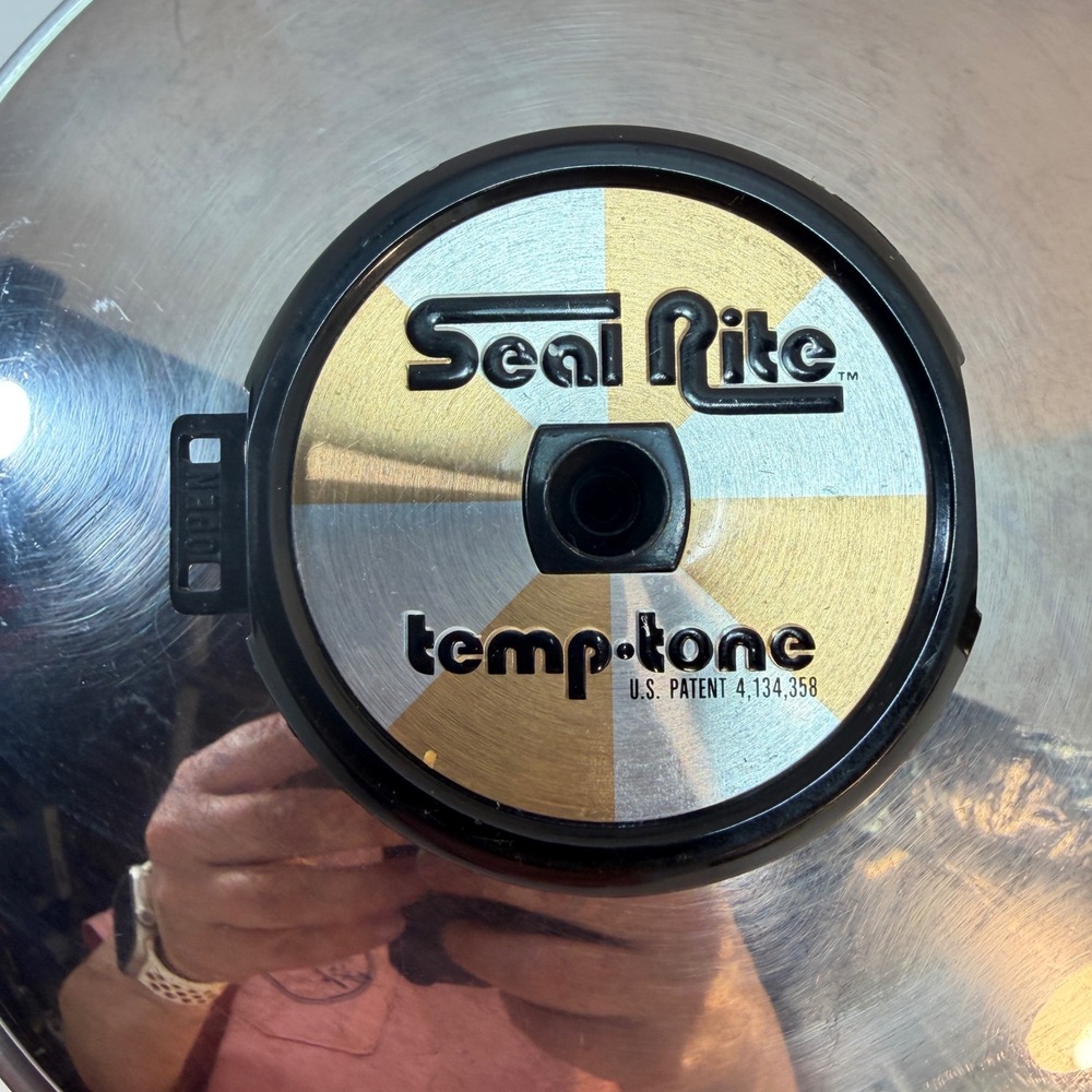 Seal-Rite 7 1/2" Saucepan T304 Stainless Steel Temp-Tone Lid USA 5 Ply Vented - Picture 5 of 10